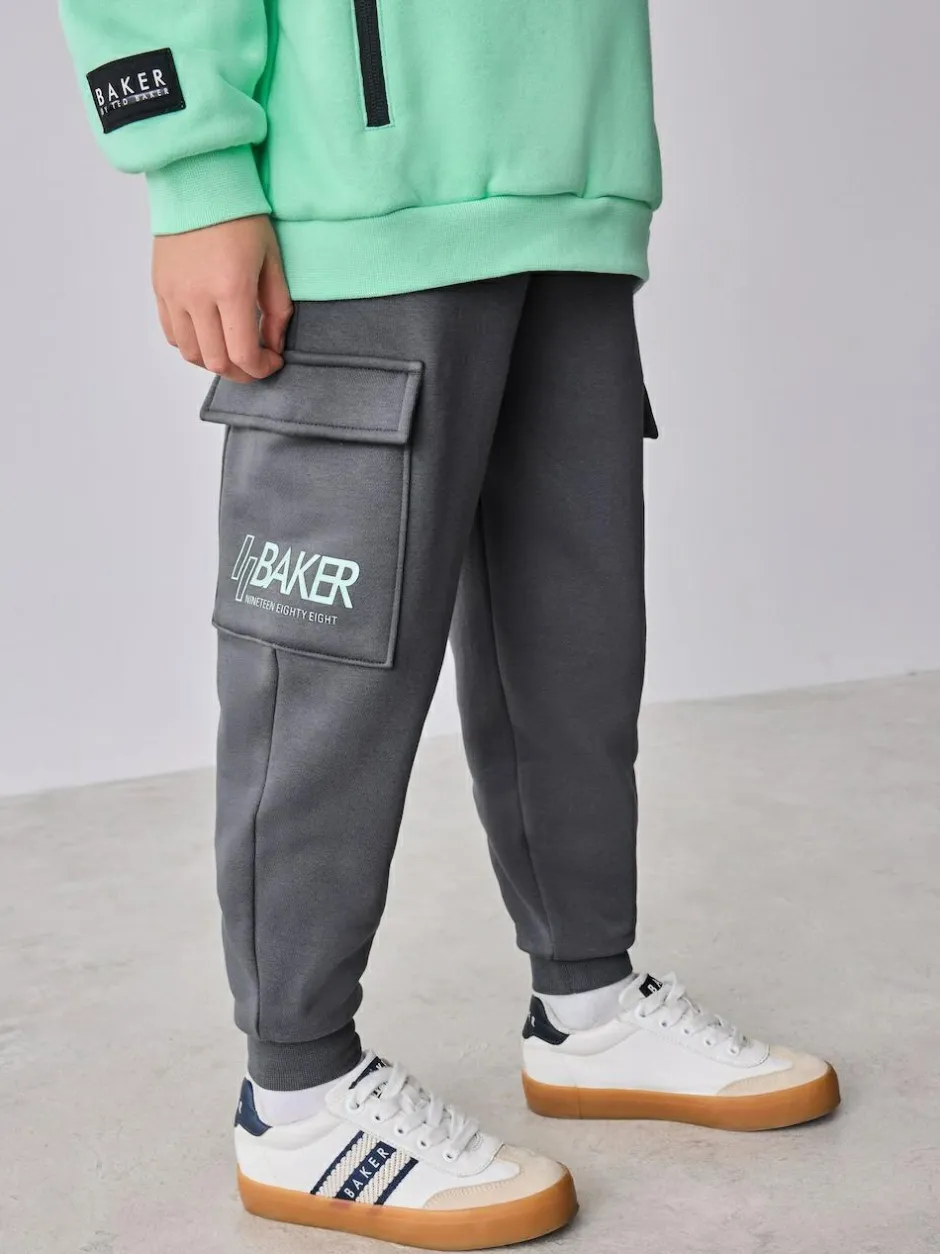 Baker by Ted Baker Sweatshirt and Cargo Joggers Set Green Discount