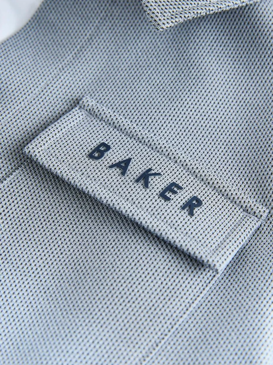Baker by Ted Baker Textured Shacket, T-Shirt and Trousers Set