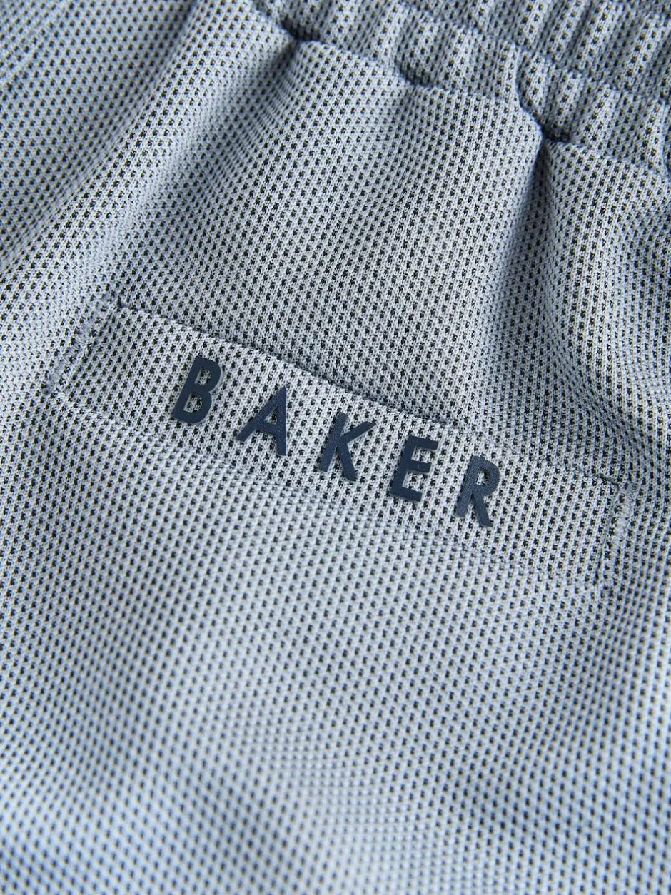 Baker by Ted Baker Textured Shacket, T-Shirt and Trousers Set