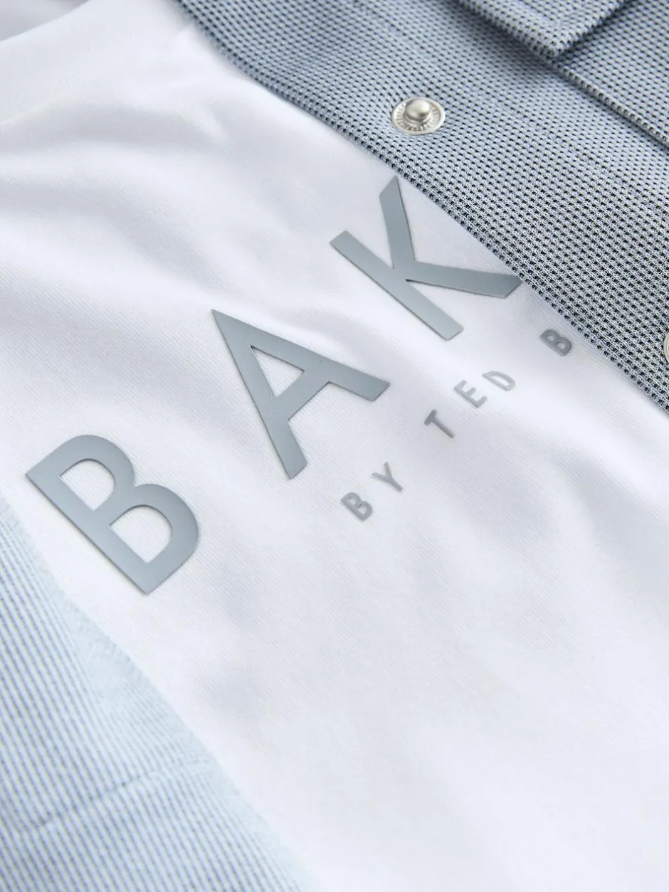 Baker by Ted Baker Textured Shacket, T-Shirt and Trousers Set
