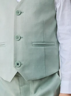 Baker by Ted Baker Waistcoat Shirt And Trousers Set Green Outlet