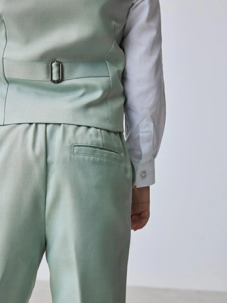 Baker by Ted Baker Waistcoat Shirt And Trousers Set Green Outlet