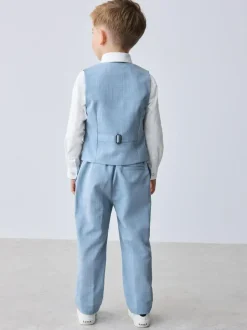 Baker by Ted Baker Waistcoat Shirt And Trousers Set Blue Sale