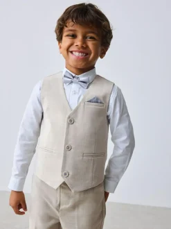 Baker by Ted Baker Waistcoat Shirt And Trousers Set Stone Discount