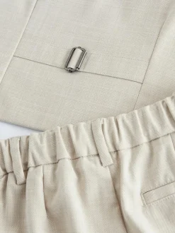Baker by Ted Baker Waistcoat Shirt And Trousers Set Stone Discount