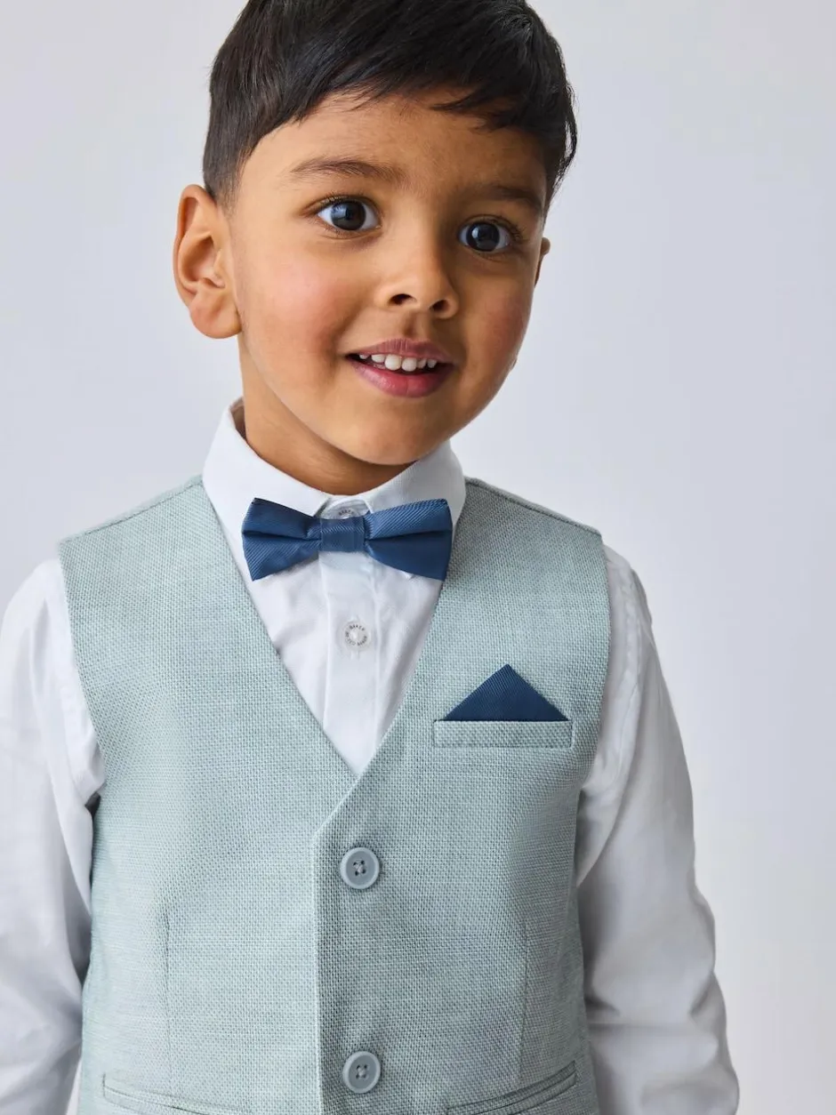 Baker by Ted Baker Waistcoat Shirt And Trousers Set Grey Hot