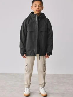 Baker by Ted Baker Waterproof Fleece Lined Coat Black Outlet