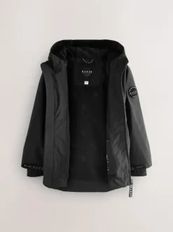 Baker by Ted Baker Waterproof Fleece Lined Coat Black Outlet