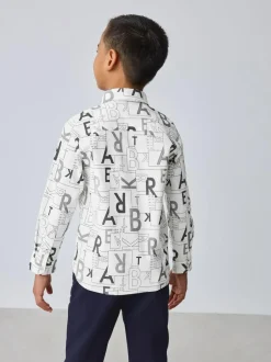 Baker by Ted Baker White Printed Shirt Outlet