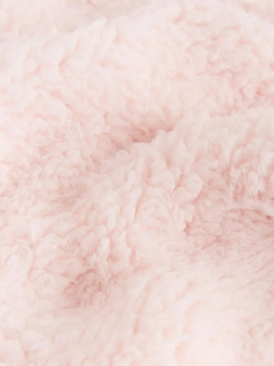 Baker by Ted Baker Zip-Through Hooded Borg Fleece Jacket Pink Outlet