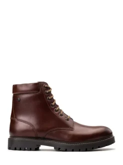 Base London Nickel 7 Eyelet Boot Brown Clearance