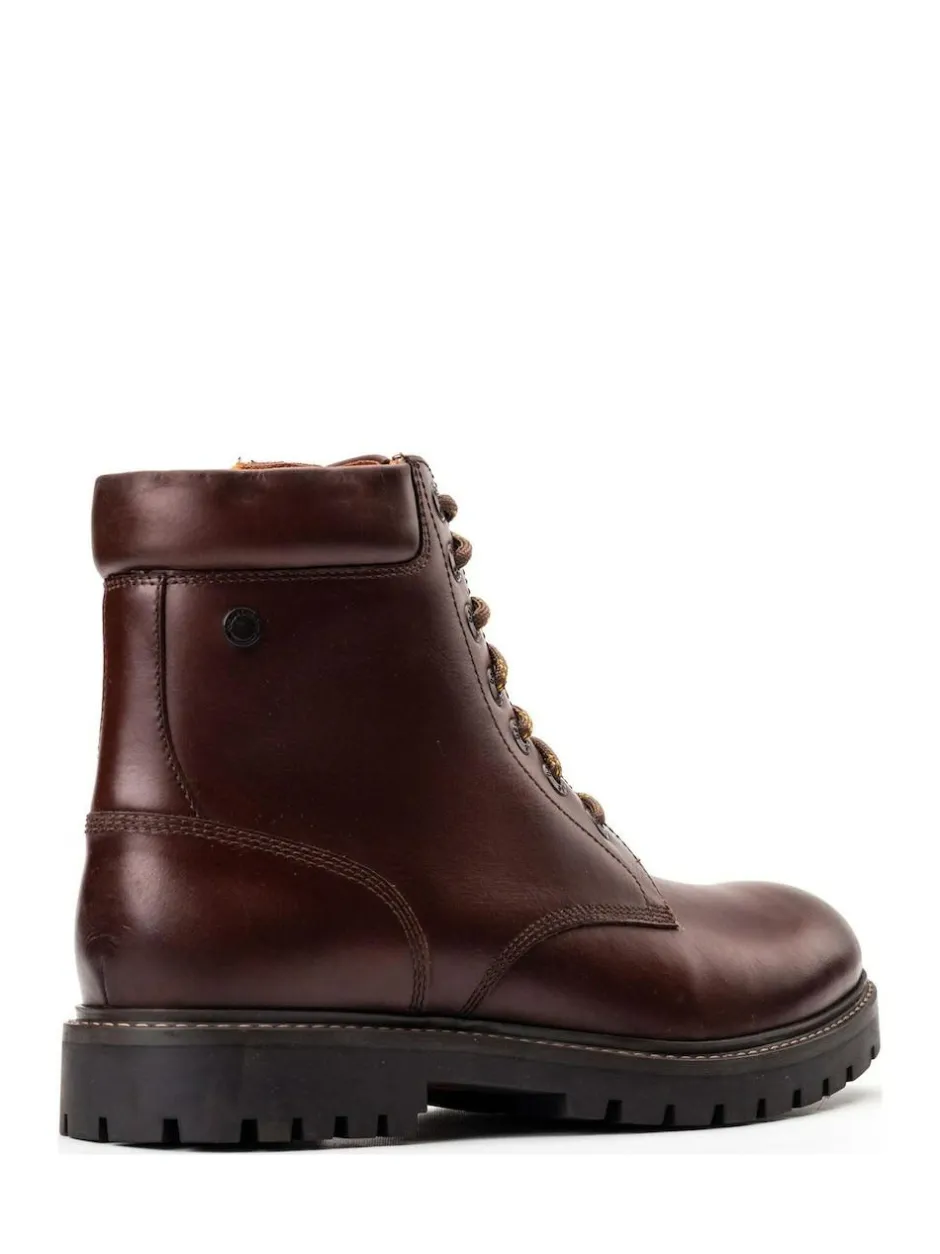 Base London Nickel 7 Eyelet Boot Brown Clearance