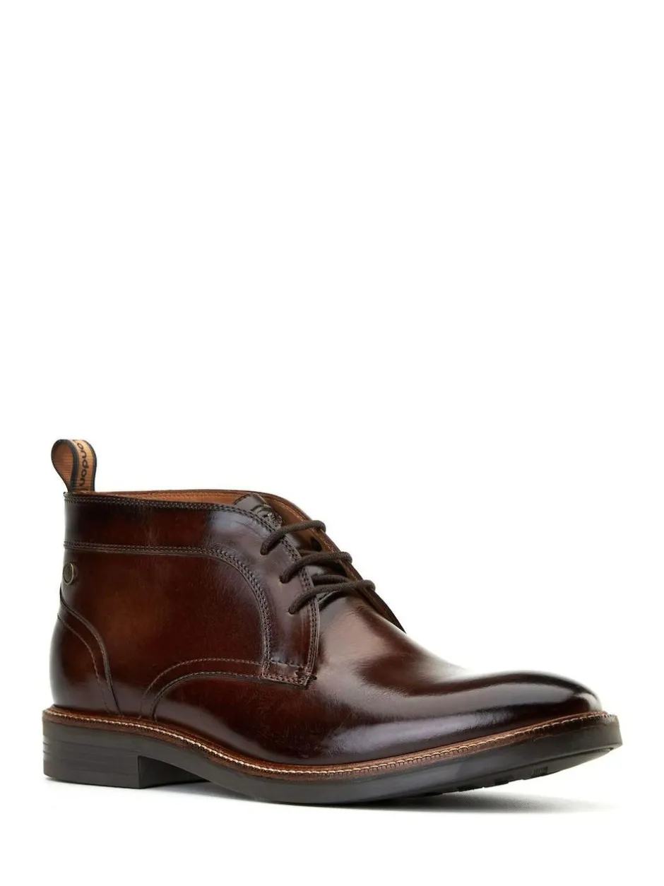 Base London Burnt Brown Lincoln Chukka Boot New