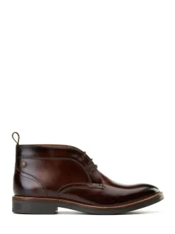 Base London Burnt Brown Lincoln Chukka Boot New
