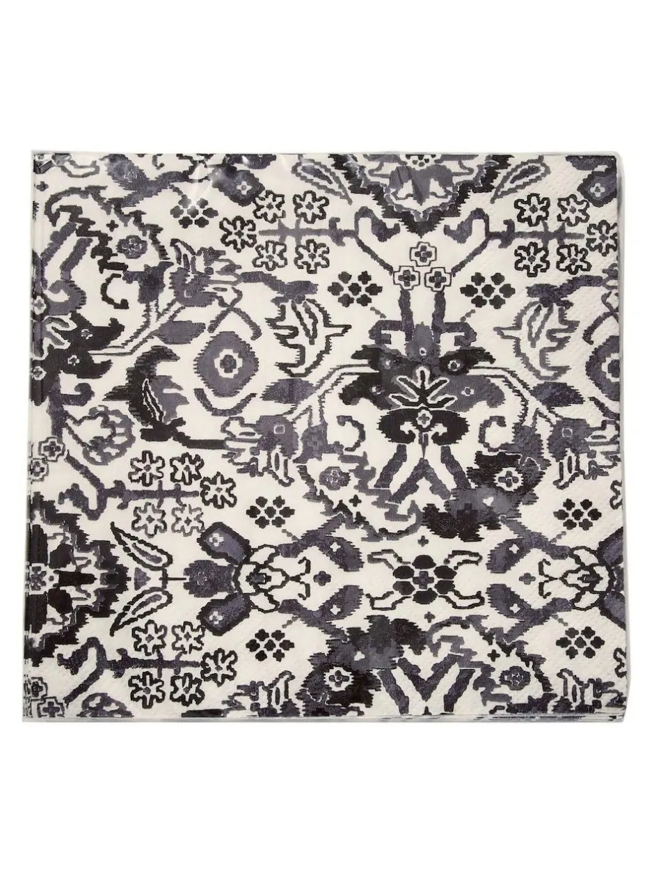 Bedeck of Belfast Set of 4 Charcoal Saja 100% Cotton Napkins Discount