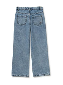 Benetton Blue Emebellished Straight Fit Jeans Clearance