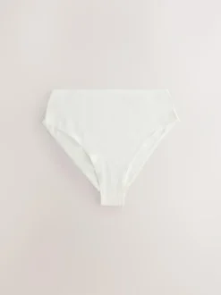 Next Berry Pink High Waist High Leg Cotton Rich Knickers 5 Pack Discount
