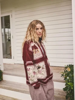 Next Berry Pink House Knit Cardigan Online