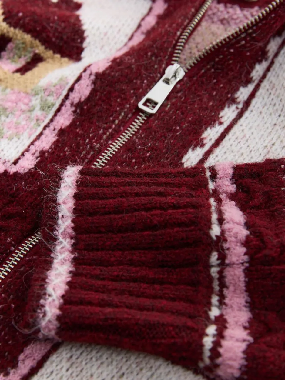 Next Berry Pink House Knit Cardigan Online
