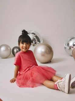 Next Top and Tutu Skirt Set (3mths-7yrs) Berry Pink New