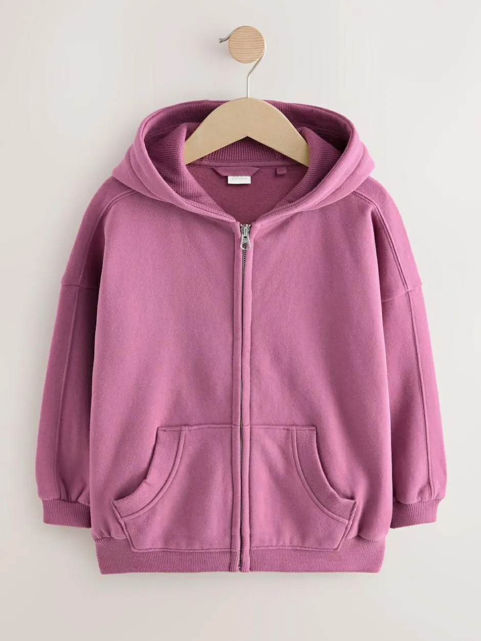 Next Berry Pink Zip Through Hoodie (3-16yrs) Sale