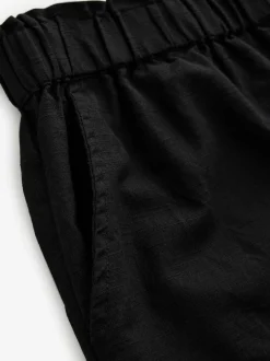Next 100% Cotton Bermuda Shorts Black Clearance