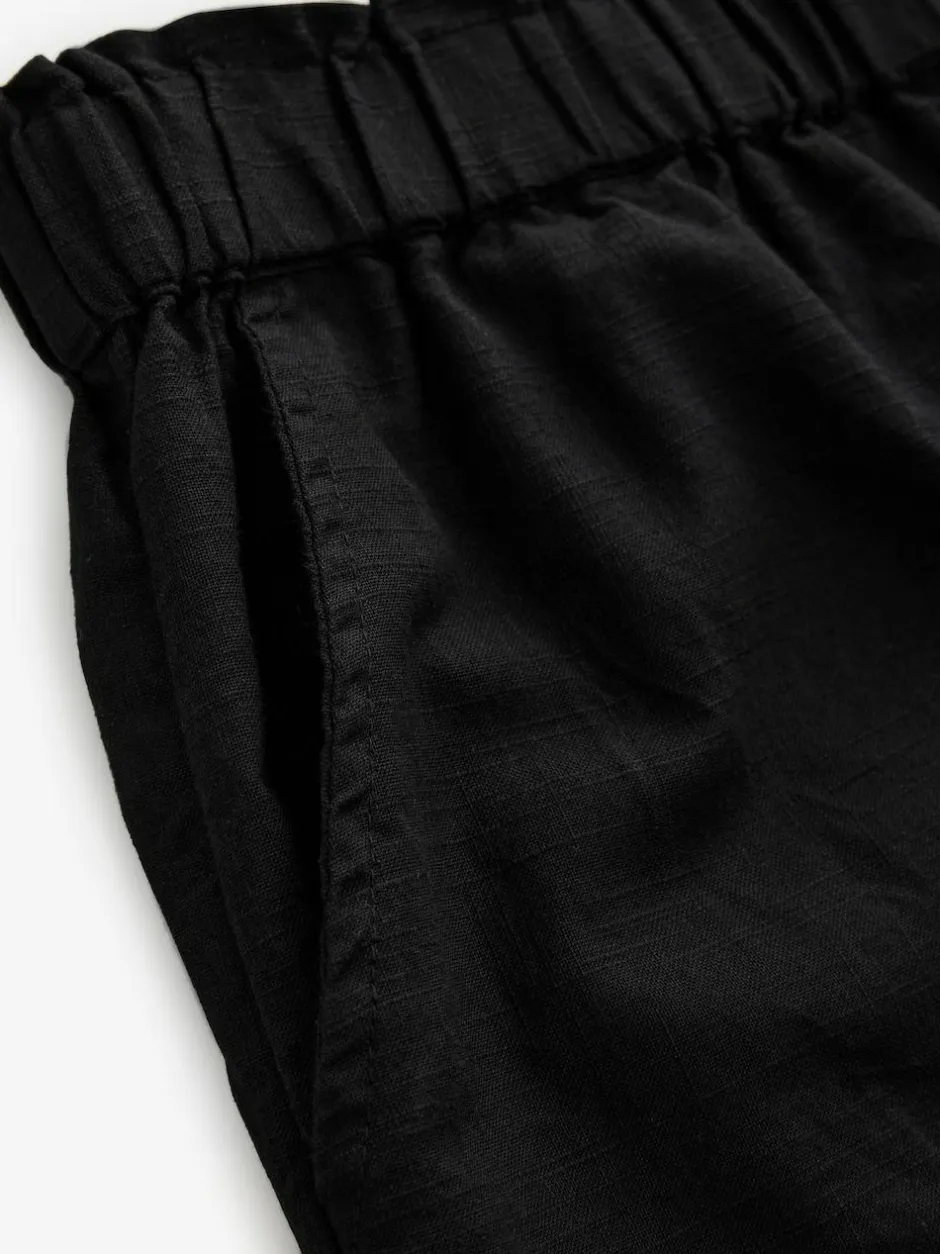 Next 100% Cotton Bermuda Shorts Black Clearance
