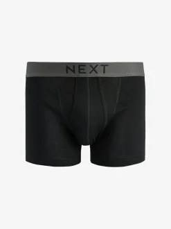 Next 4 pack A-Front Pure 100% Cotton Boxers Black Best