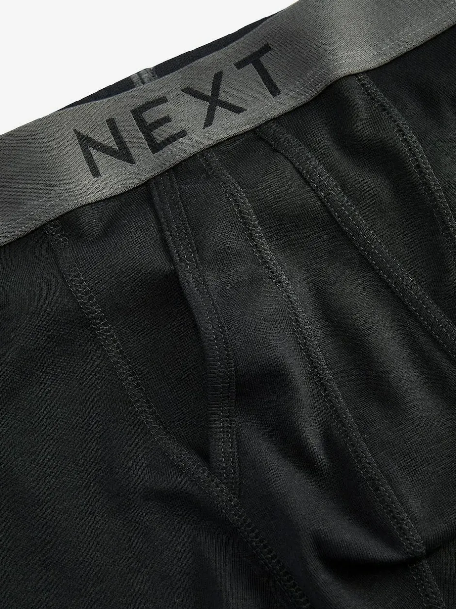 Next 4 pack A-Front Pure 100% Cotton Boxers Black Best