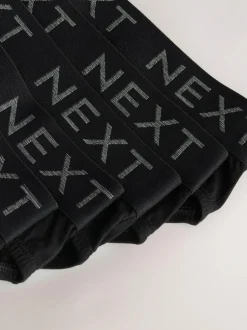 Next 5 Pack Cotton Rich Briefs Black Online