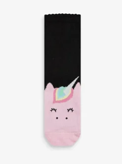 Next Black 5 Pack Cotton Rich Character Ankle School Socks Hot