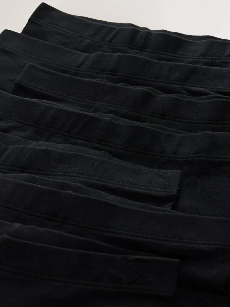 Next Black 7 Pack Cotton Rich Stretch Cycle Shorts (3-16yrs) Discount