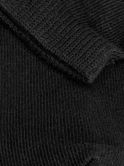 Next 5 Pack Cotton Rich Trainer Socks Black Outlet