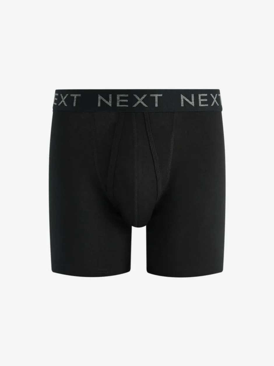 Next Black 15 Pack Sports Longer Length A-Front Boxers Best