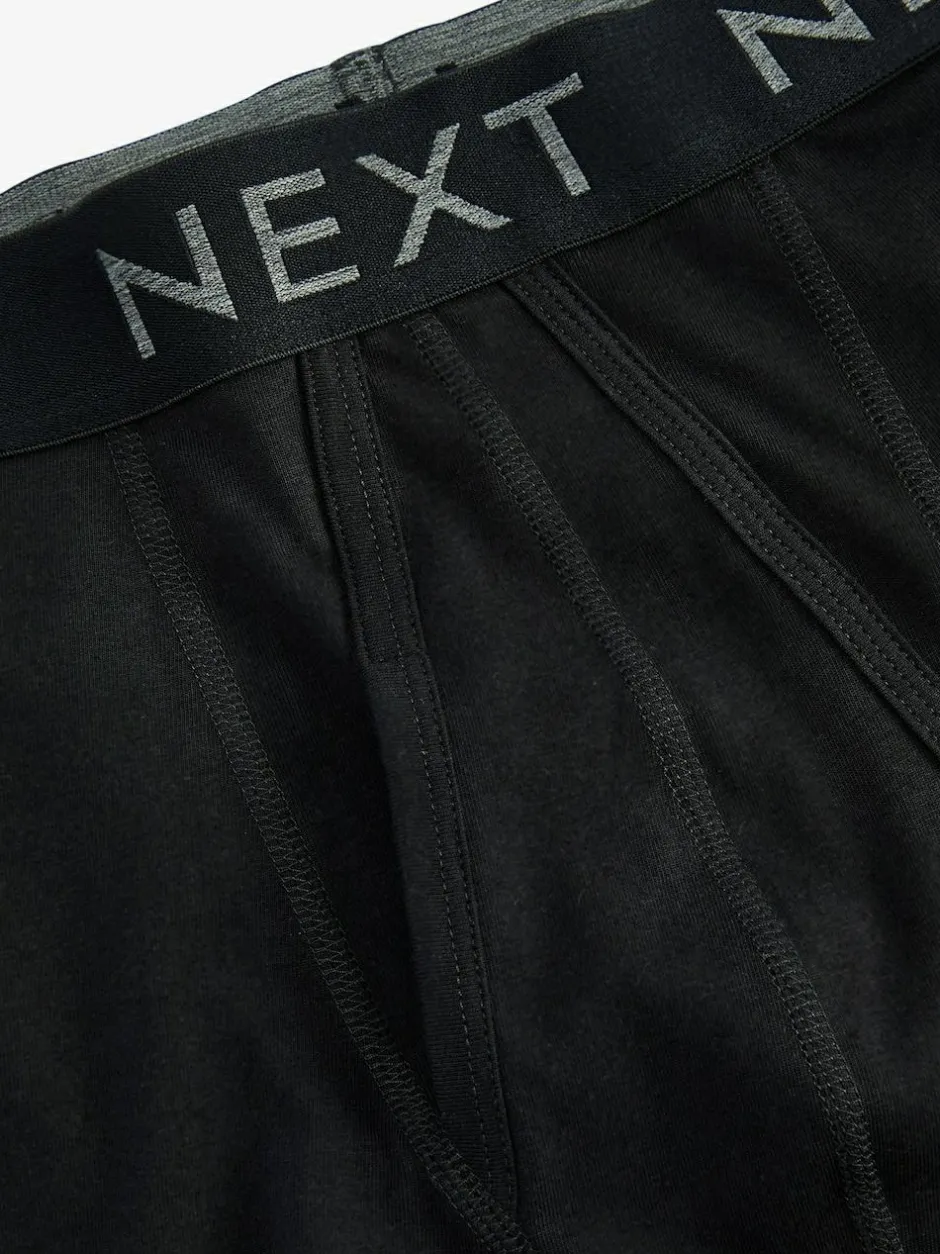Next Black 15 Pack Sports Longer Length A-Front Boxers Best