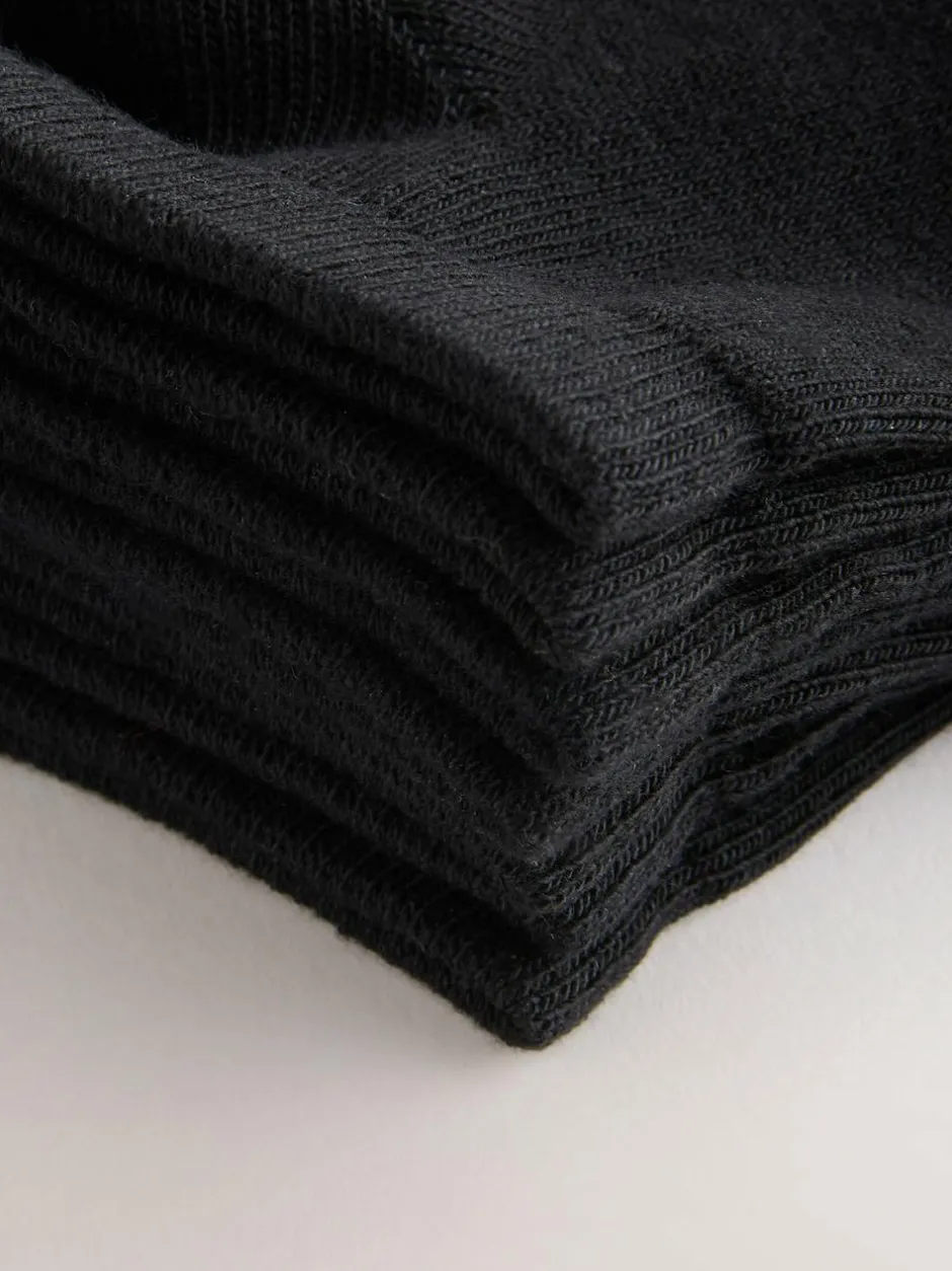 Next 10 Pack Trainer Socks Black Discount