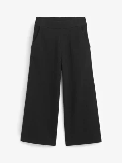Next 1 Pack Wide Leg Jersey Trousers (3-16yrs) Black