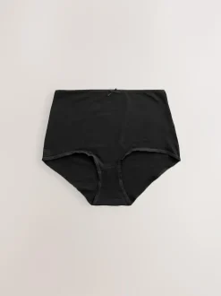 Next Full Brief Cotton Rich Knickers 7 Pack Black / Pastel Rose Nude / White Discount