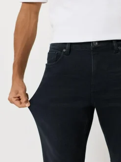 Next Black - ThermoGen Straight Fit Motionflex Jeans