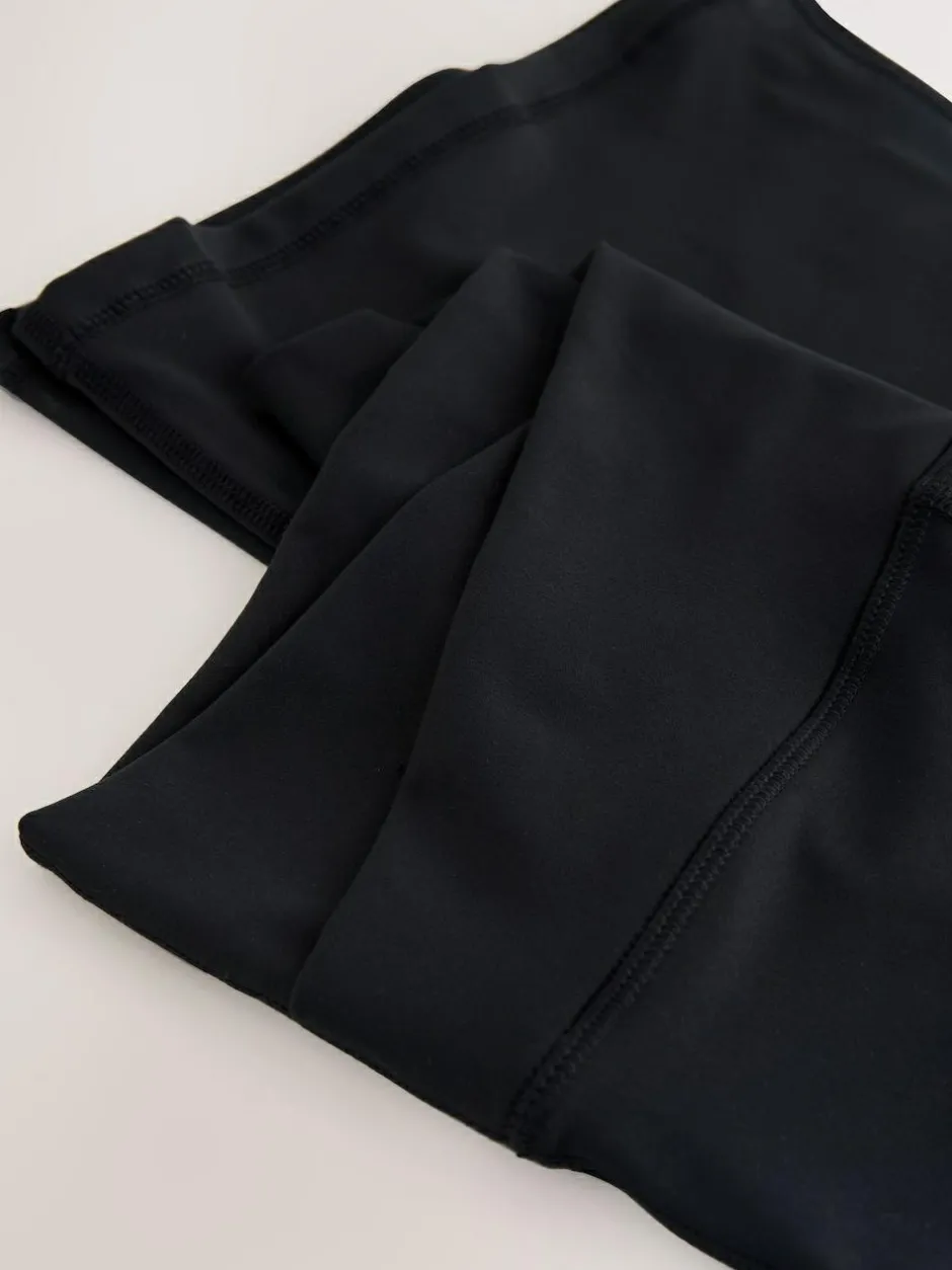 Next Black Active Balance Wrap Front Flared Leggings New