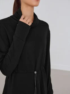 Next Active Cowl Neck Sweat Top Black Outlet