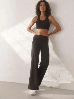 Next Active Ultimate Wide Leg Trousers Black Online