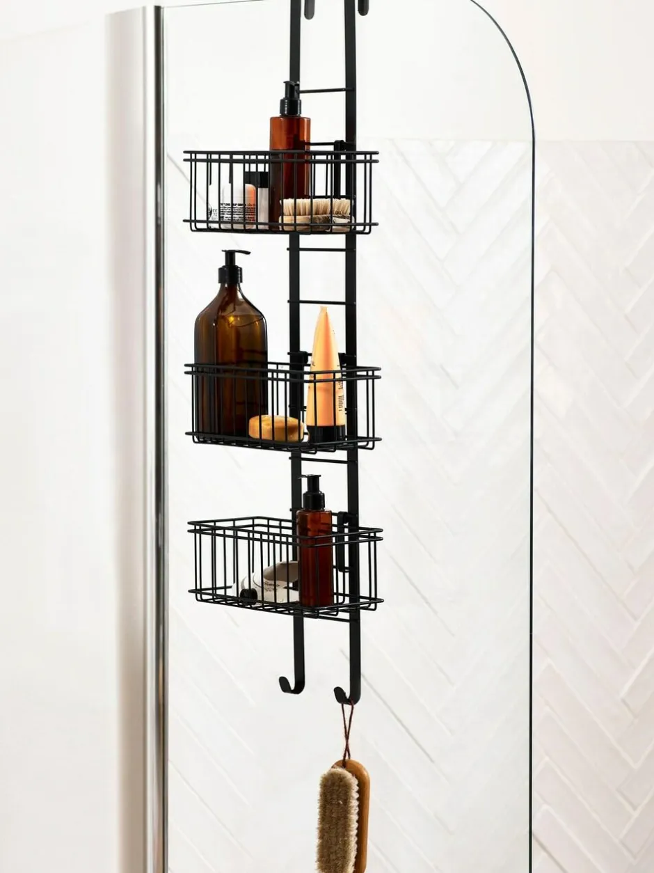 Next Adjustable Shelf Shower Caddy Black Outlet