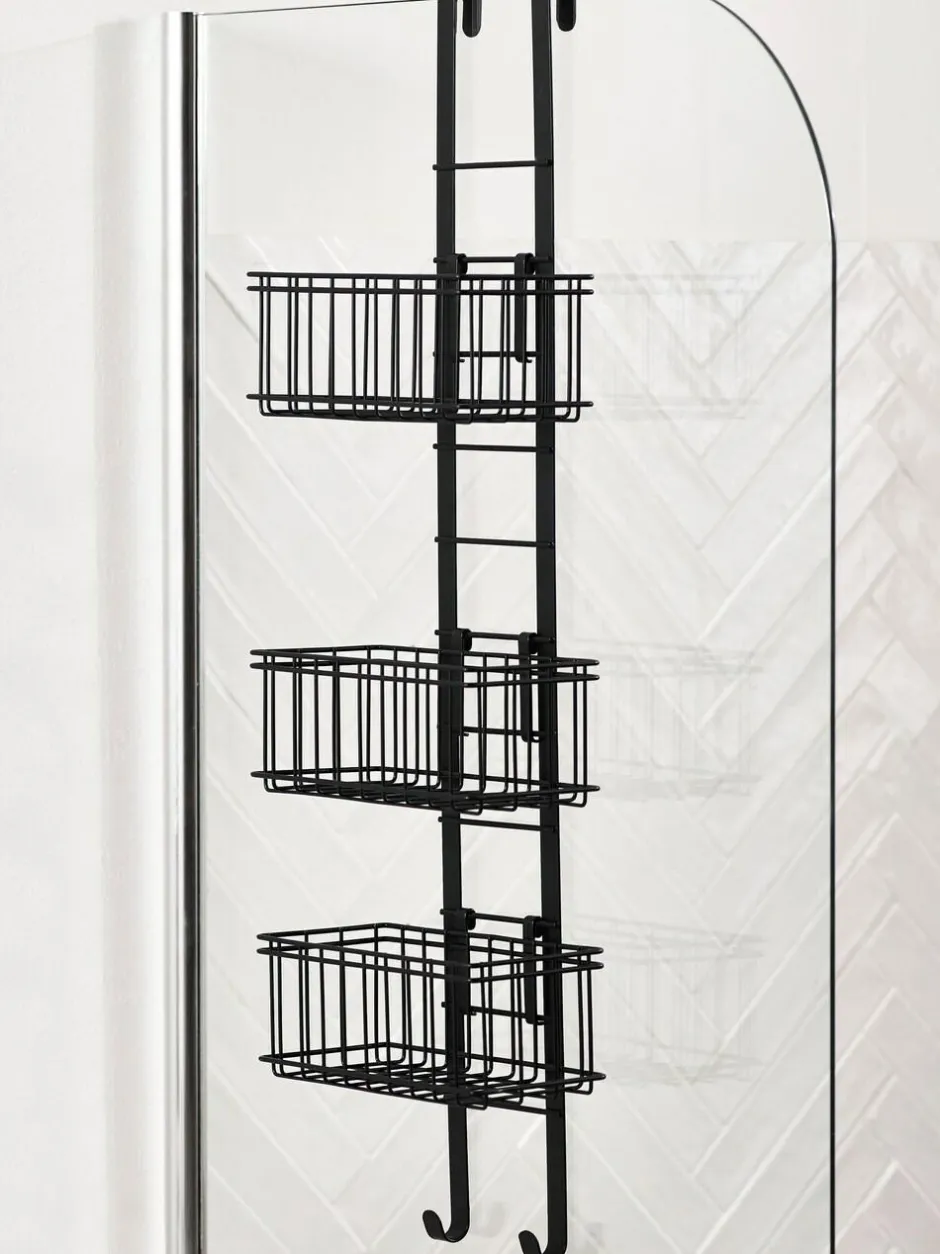 Next Adjustable Shelf Shower Caddy Black Outlet
