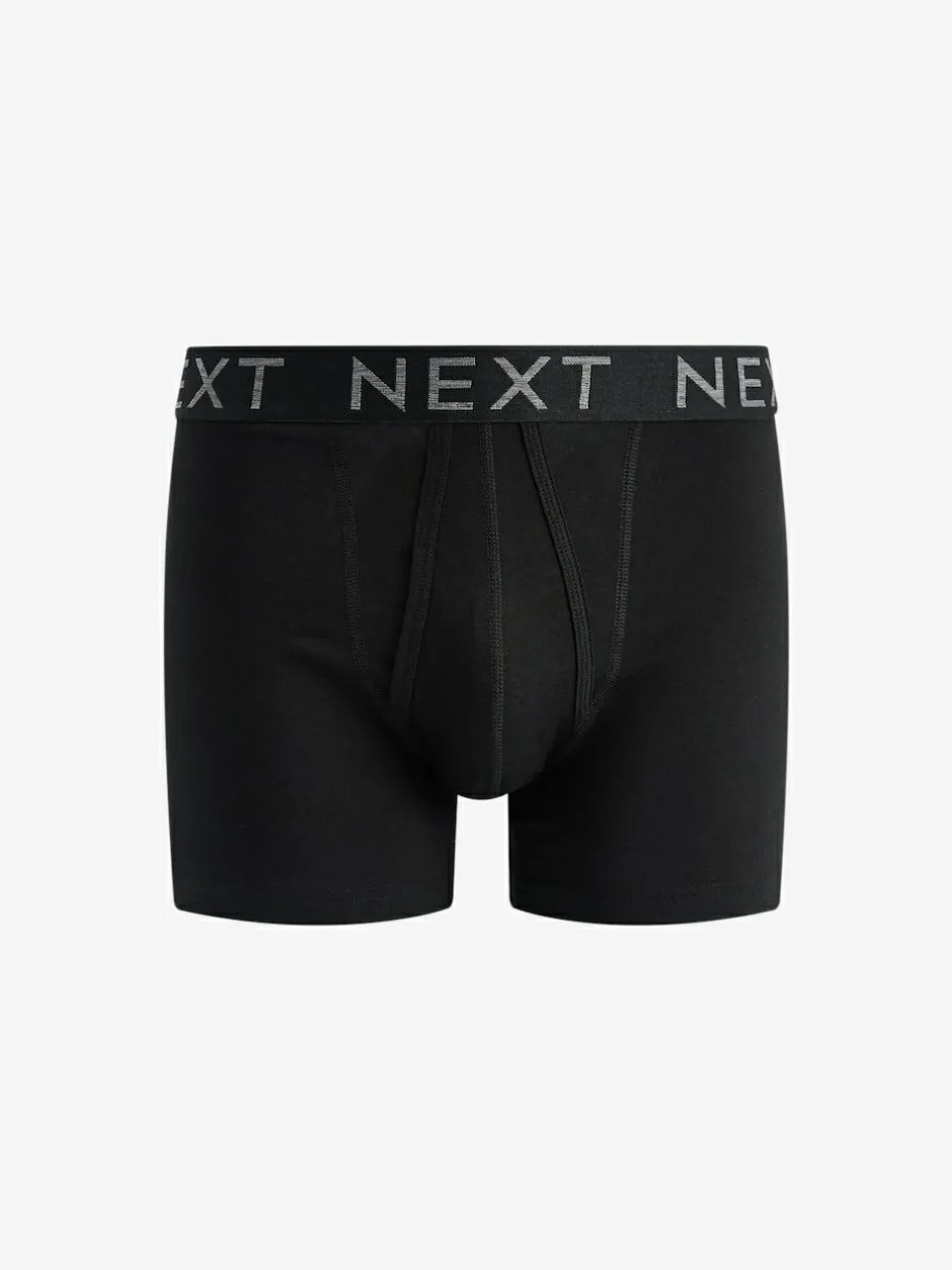 Next Black A-Front Boxers 10 Pack New