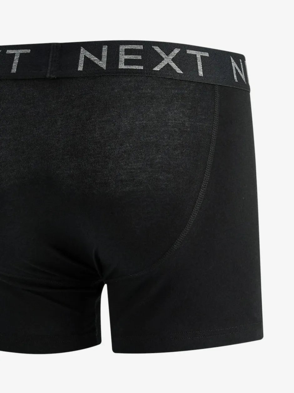 Next Black A-Front Boxers 10 Pack New