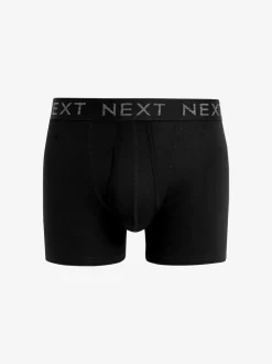 Next Black A-Front Cotton Rich Boxers 15 Pack Sale