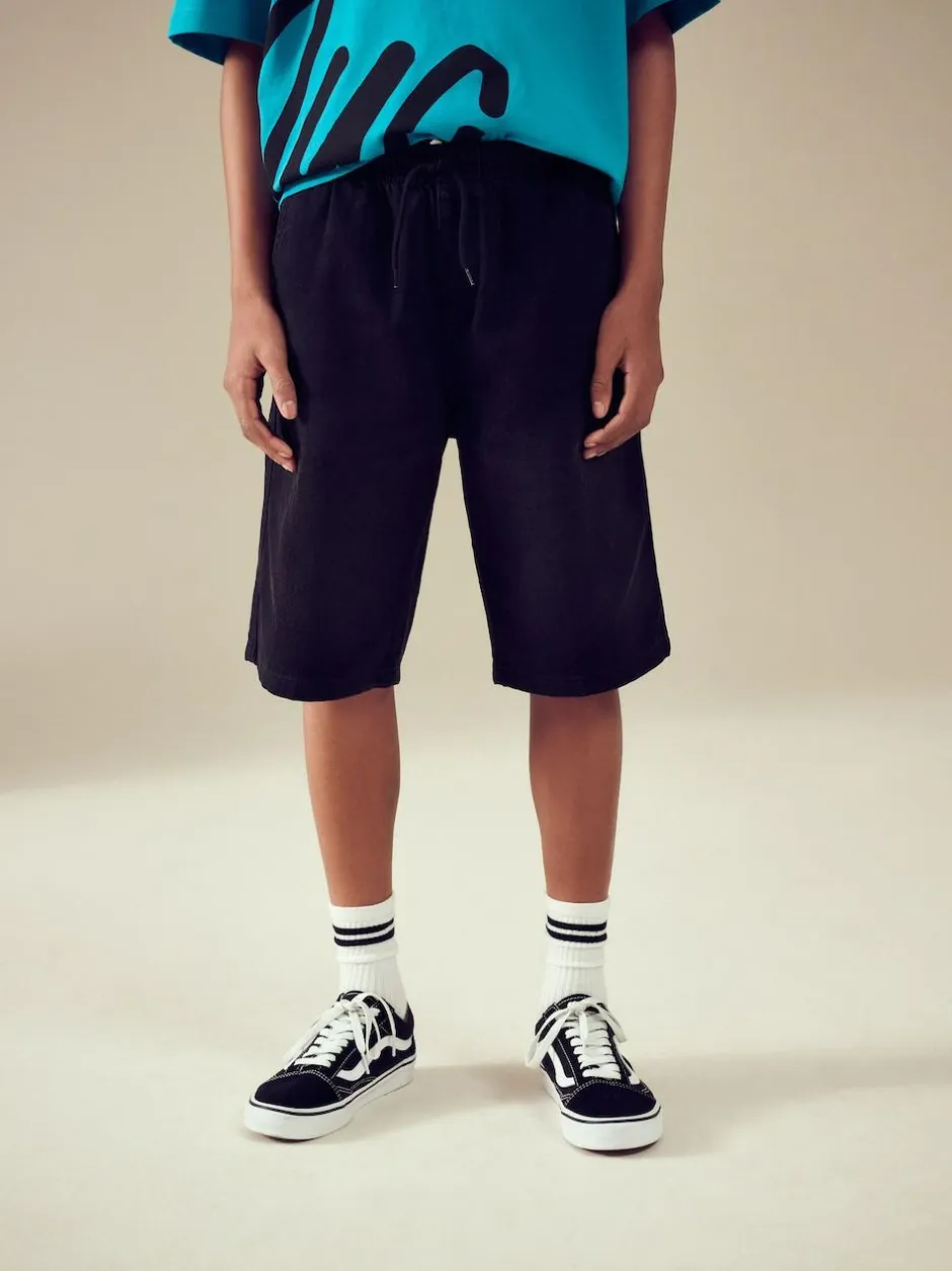 Next Bermuda Pull On Denim Shorts (3-16yrs) Black Discount
