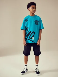 Next Bermuda Pull On Denim Shorts (3-16yrs) Black Discount