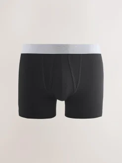 Next Black Blue/Brown Waistbands A-Front Boxers 10 Pack New